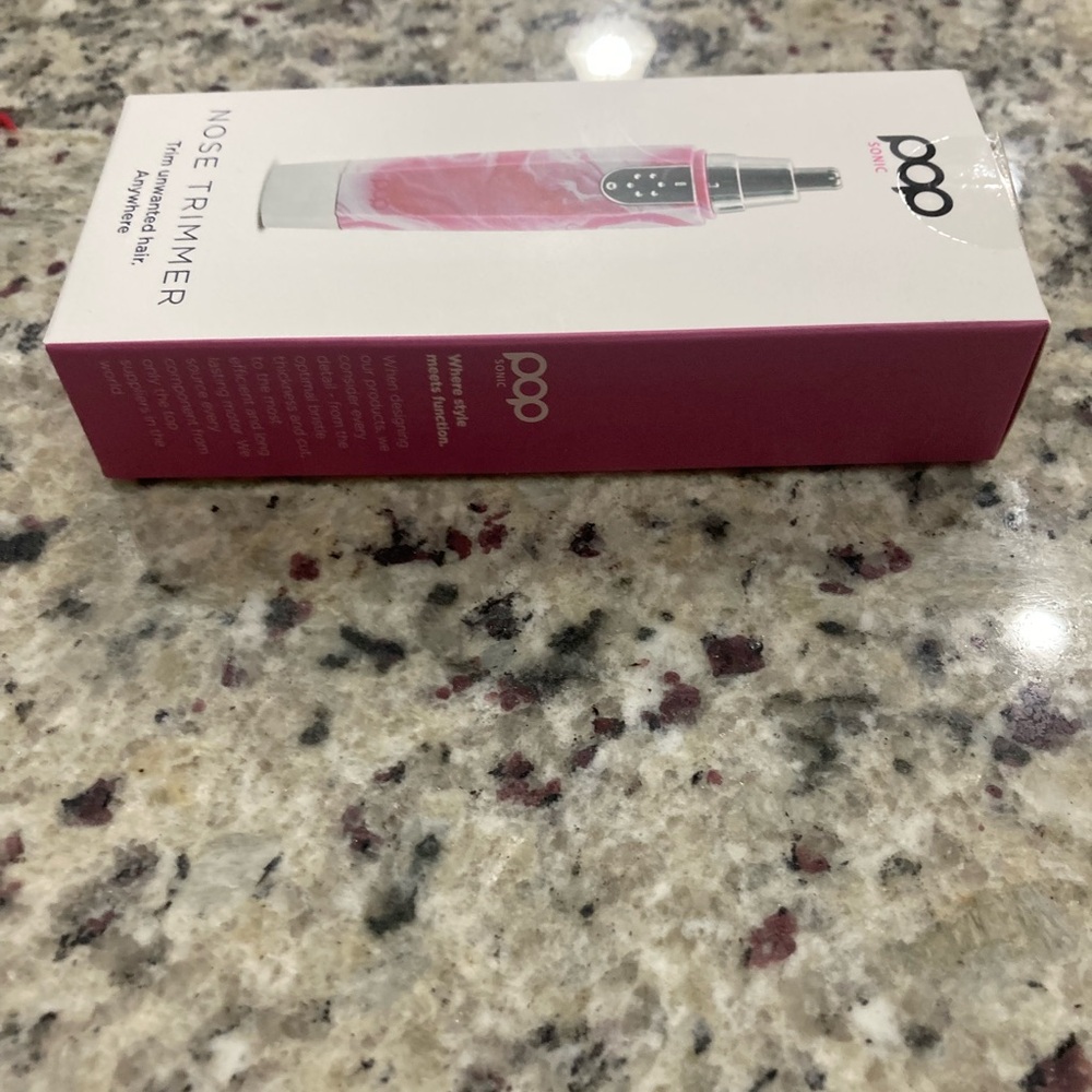 Pop sonic pink/red marble nose trimmer new in box and sealed travel size - Picture 3 of 5